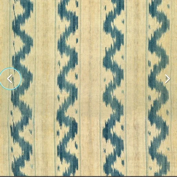 Anthropologie Mind The Gap Vintage Ikat Indigo/Beige Wallpaper